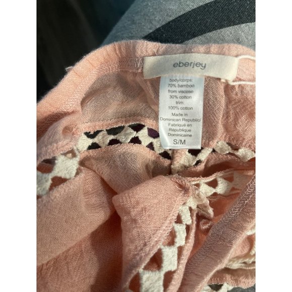 Eberjey Pipa Cotton Embroidered Tassel Shorts Sz S/M - Picture 8 of 8